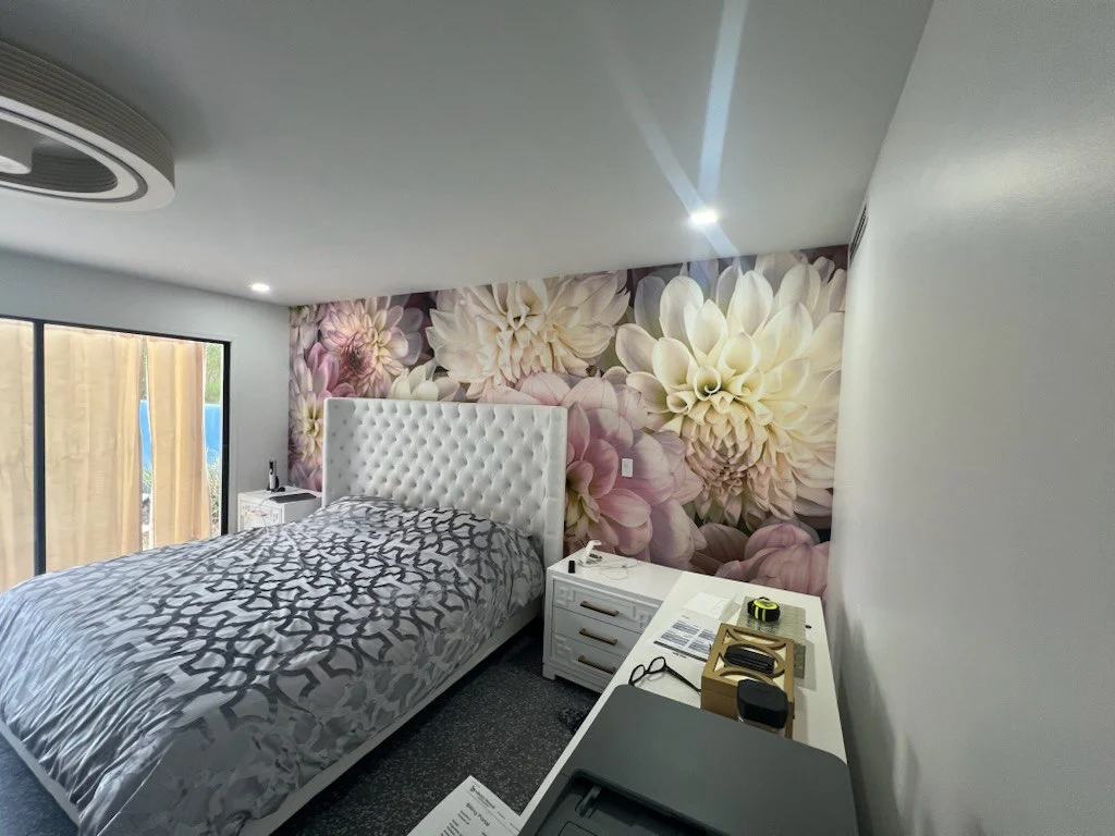Bespoke wallpaper pattern installation by LuxeStride in New York City